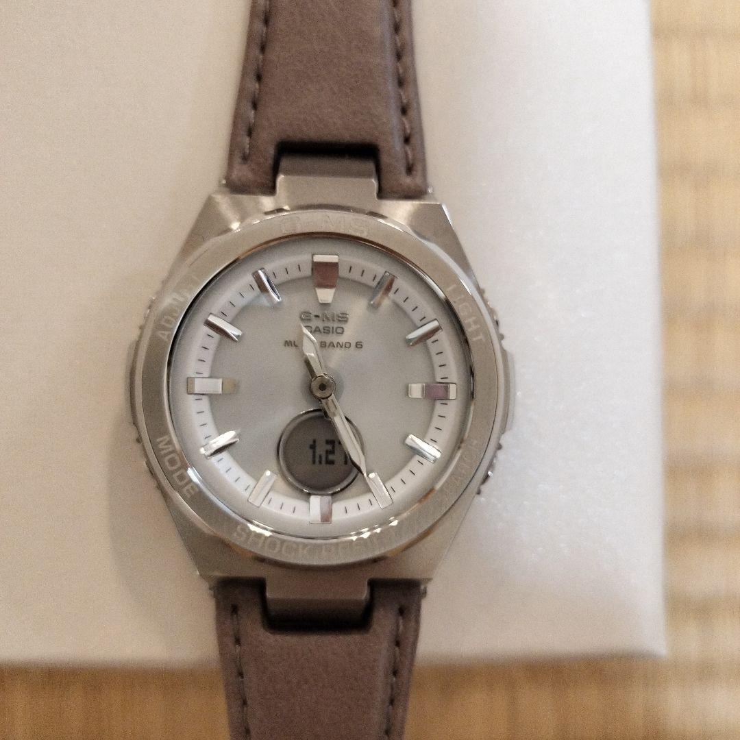 G-SHOCK G-MS ホワイト/シルバー 腕時計