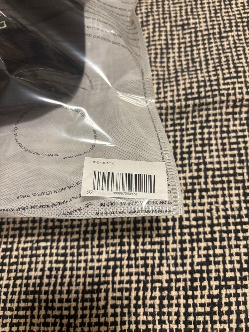 【新品　未開封】gadid anoniem JUDE/black 即完品