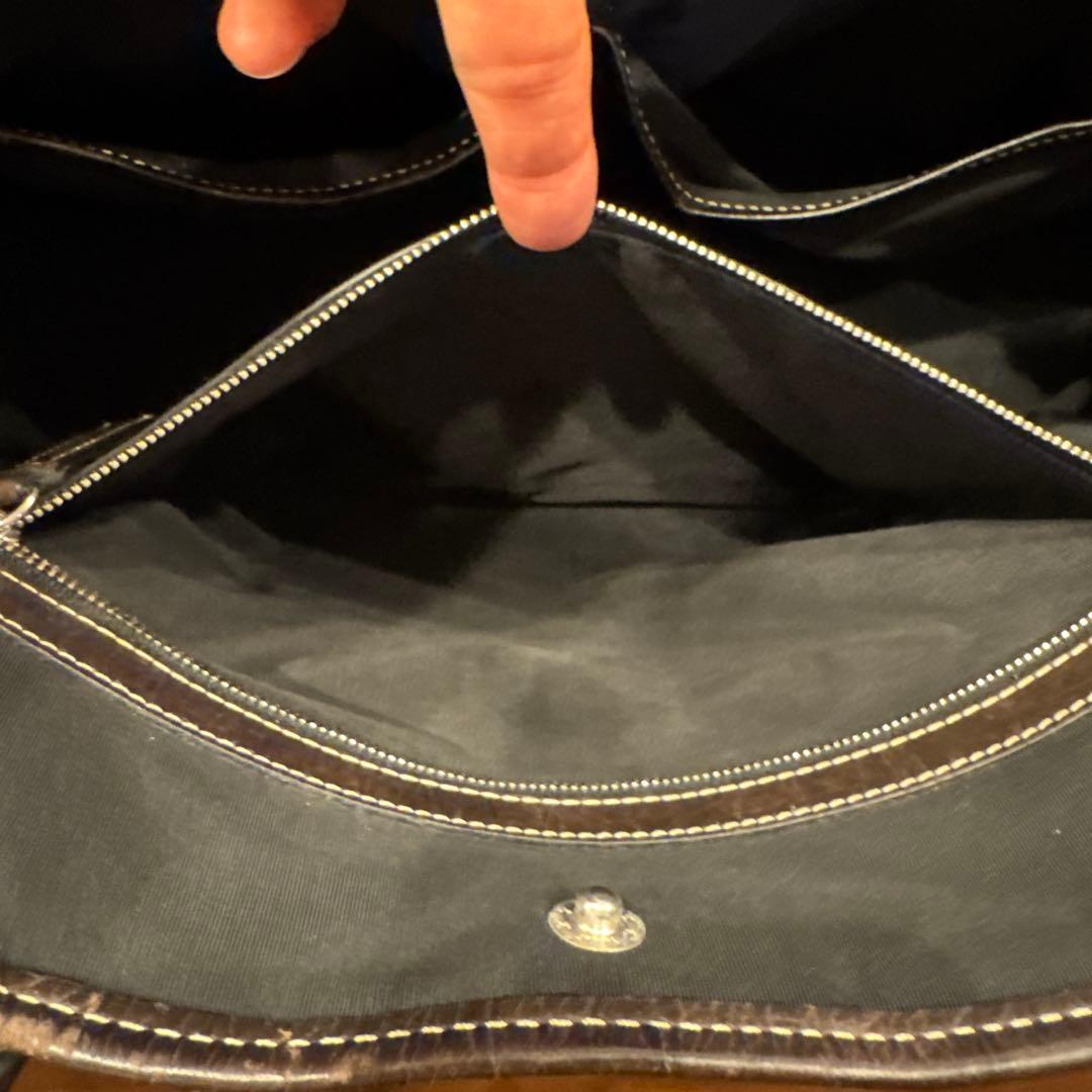 5,000円値下げ！バーニーズニューヨーク トートバッグ クロコ型押し ブラウン