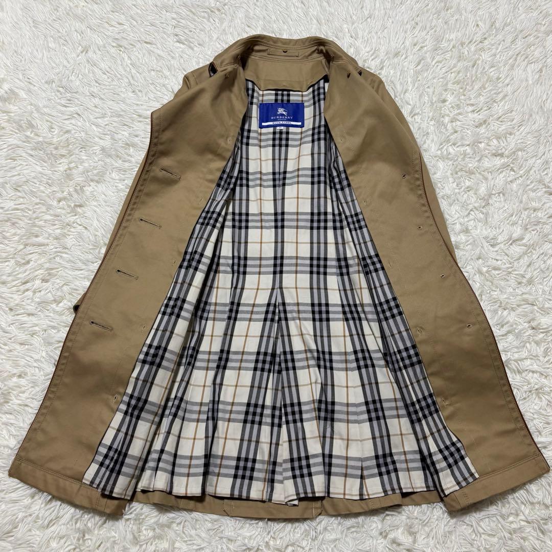 バーバリー ブルーレーベル パイピングコートエリ袖口 ファー ライナー ベルト