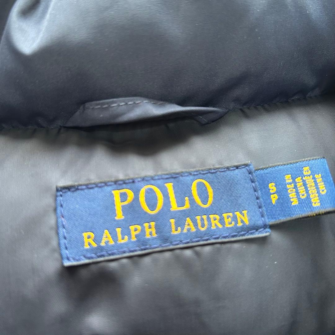 ポロラルフローレン　ダウンベスト　フードつき　ネイビー　ユニセックス　定番