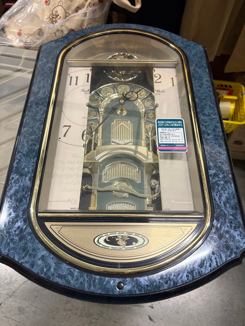 Small World RHYTHM 掛時計 4MH744RH 動作確認済み