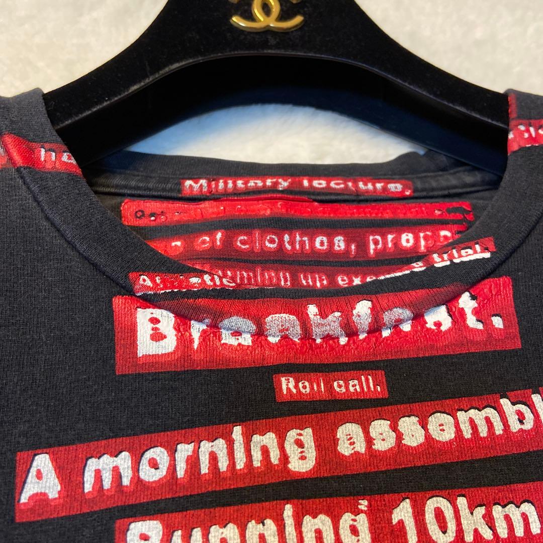 RYUICHIRO SHIMAZAKI homme メッセージロングTシャツ