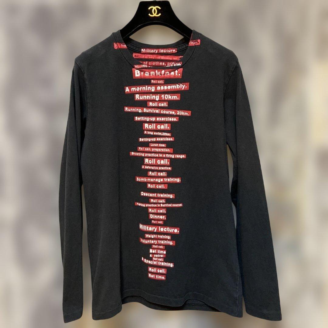 RYUICHIRO SHIMAZAKI homme メッセージロングTシャツ