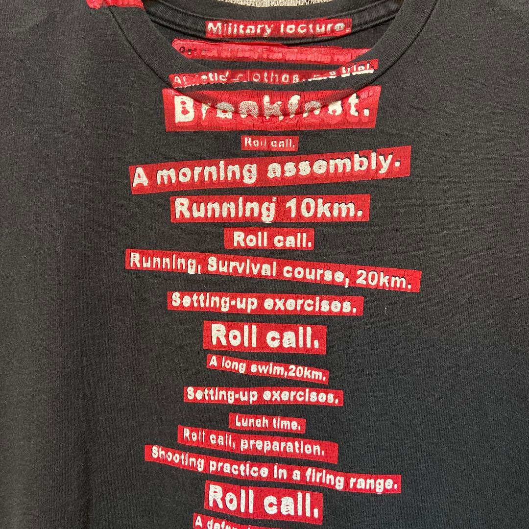 RYUICHIRO SHIMAZAKI homme メッセージロングTシャツ