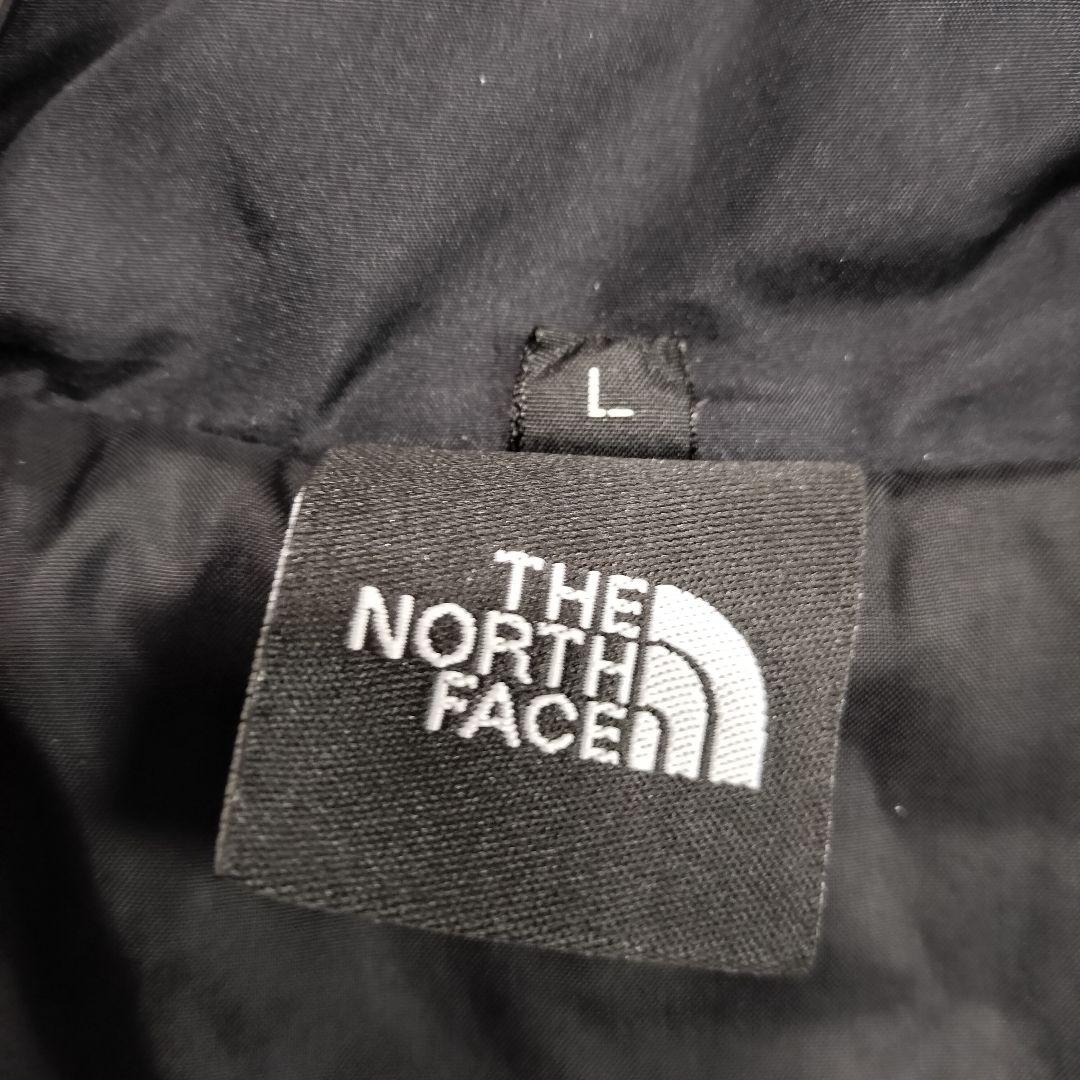 ✩ノースフェイス✩刺繍ロゴライトダウンジャケット　レディースL ブラック