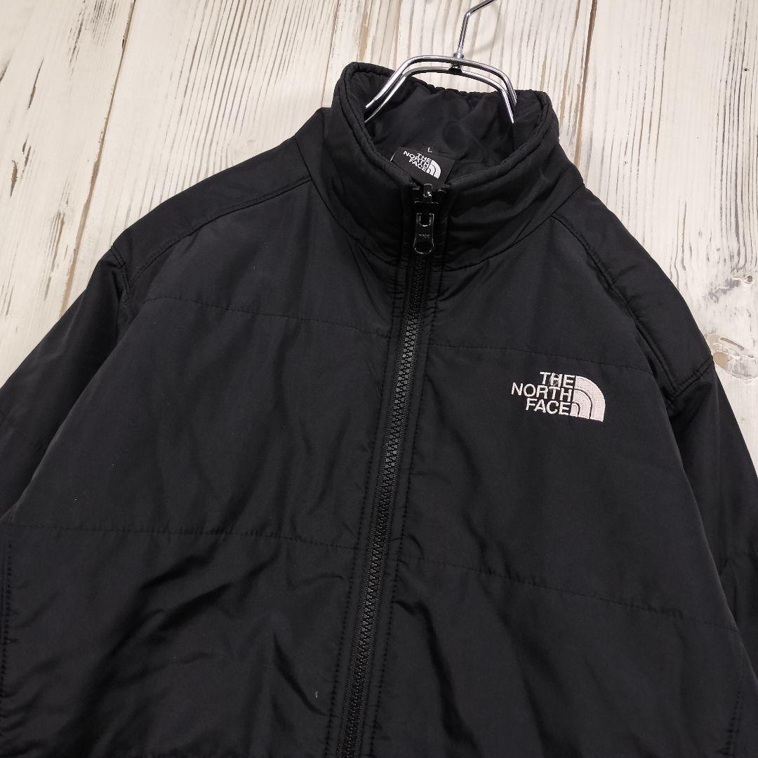 ✩ノースフェイス✩刺繍ロゴライトダウンジャケット　レディースL ブラック