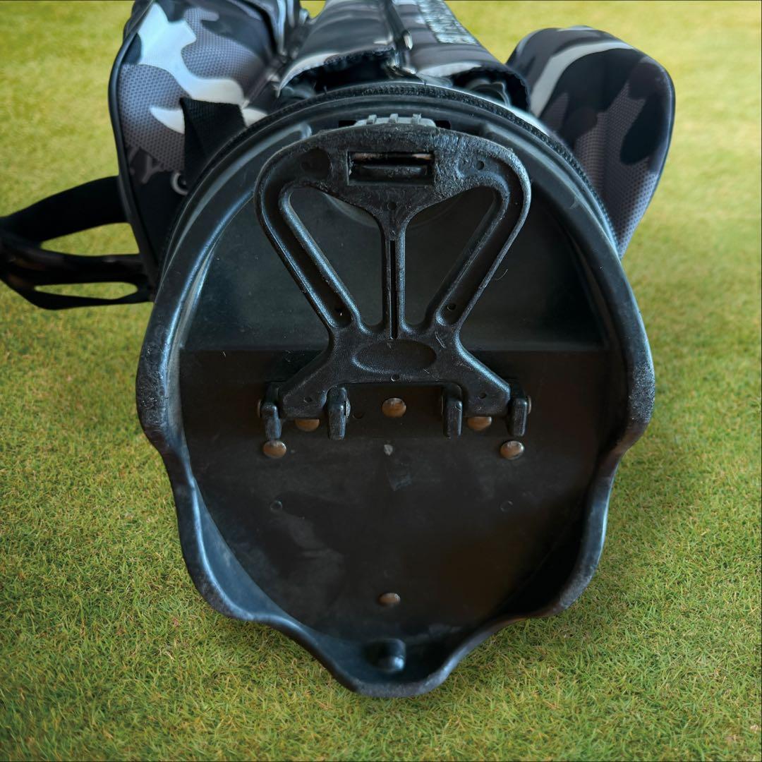 パーリーゲイツ　キャディバッグ　迷彩　カモ柄　ショルダー式　スタンド式　軽量