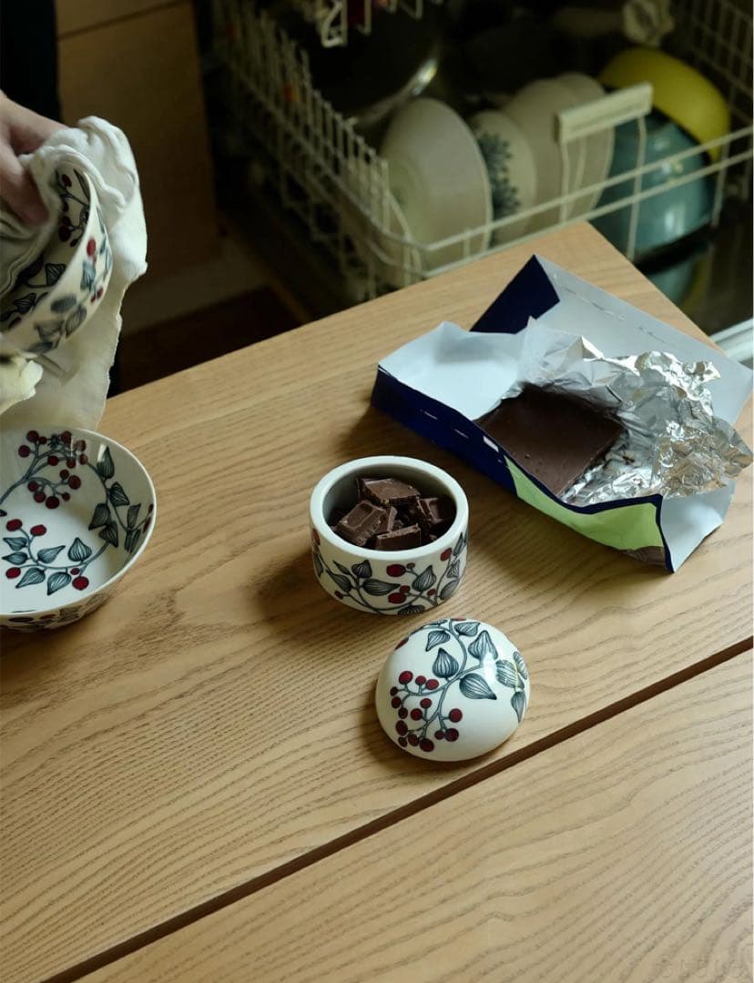 アラビア ルノ ジャー蓋付　フロストベリーArabia