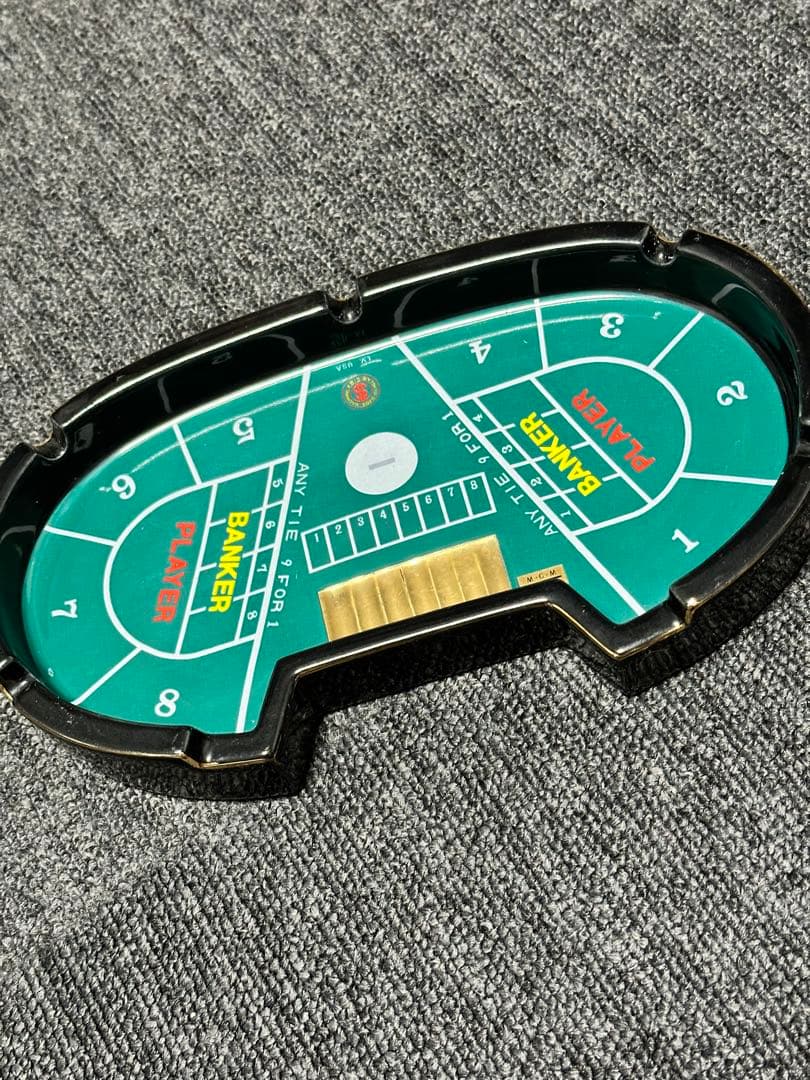 Ｌサイズ 3点セット カジノ 灰皿 ルーレット バカラ ブラックジャック MGM