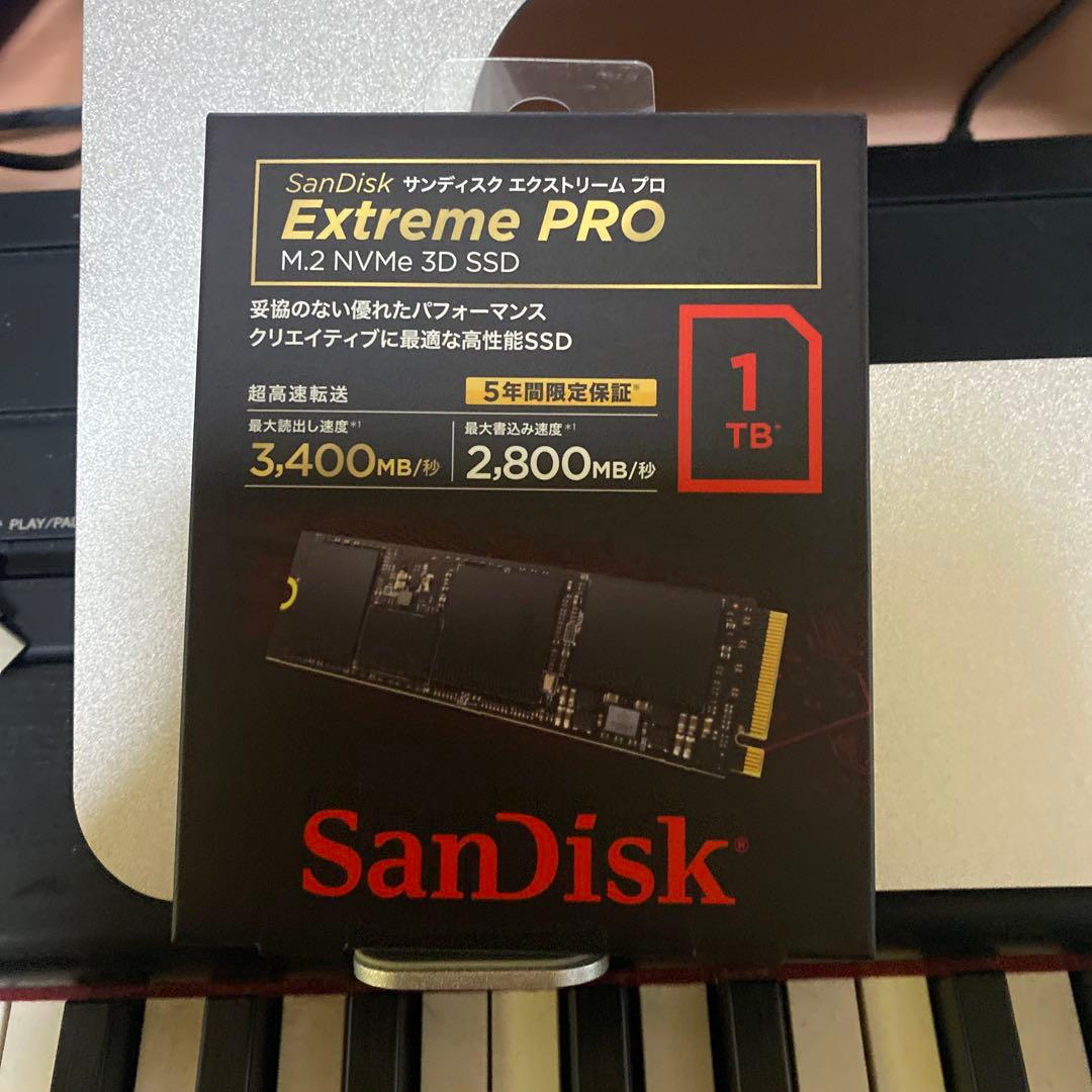 内蔵型SSD sandisc extreme PRO SSD1TB DRAM NVMe