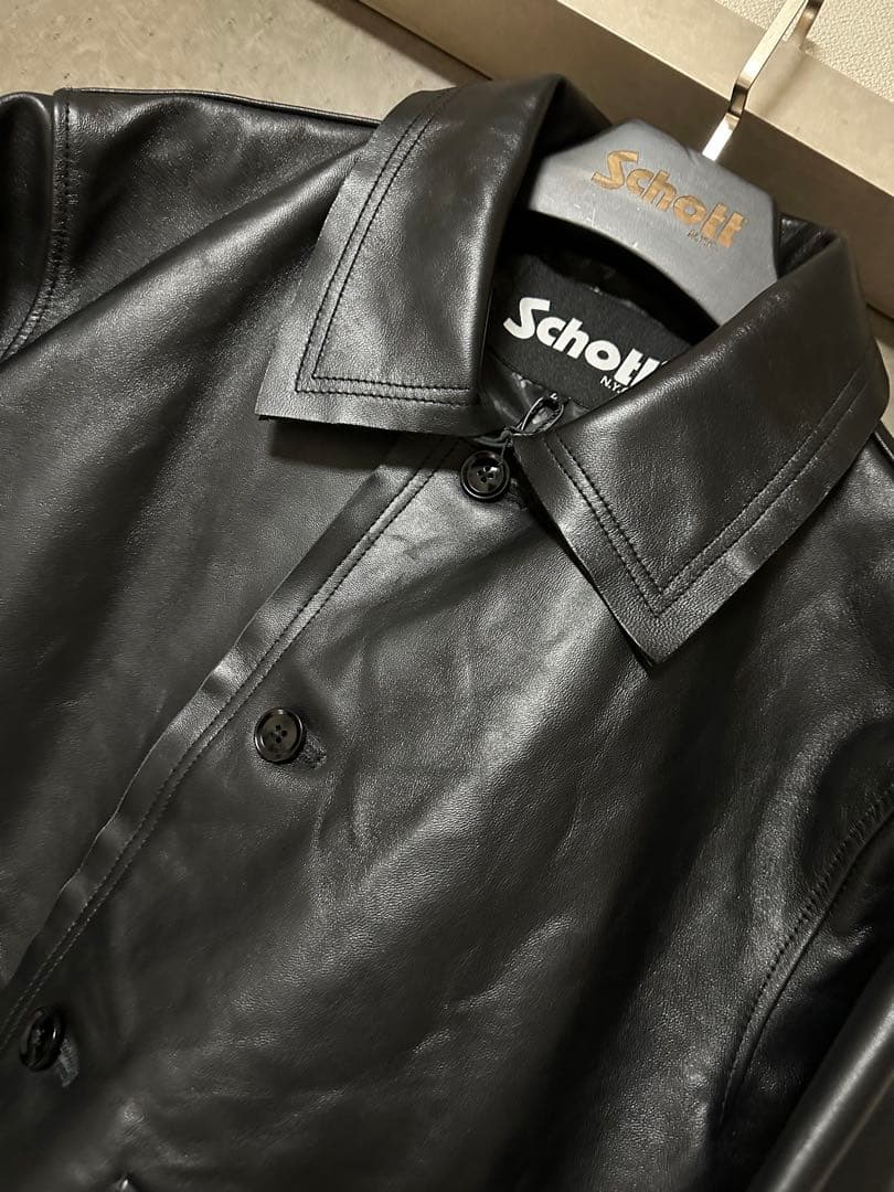 s*ｔ様 新品 未使用 ショット Schott 別注 レザージャケット 羊革 A