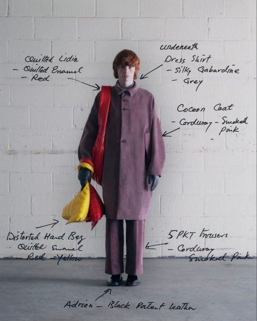 ジャケット・アウター OmarAfridi Cocoon Coat AW22 Smorked Pink