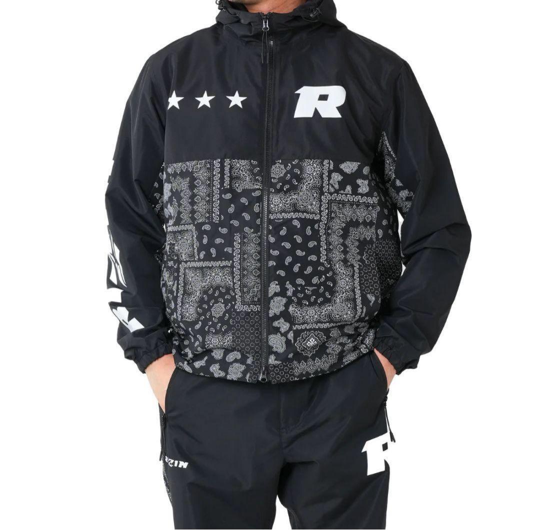 RIZIN PRACTICE SET UP ブラック ペイズリー XLサイズ