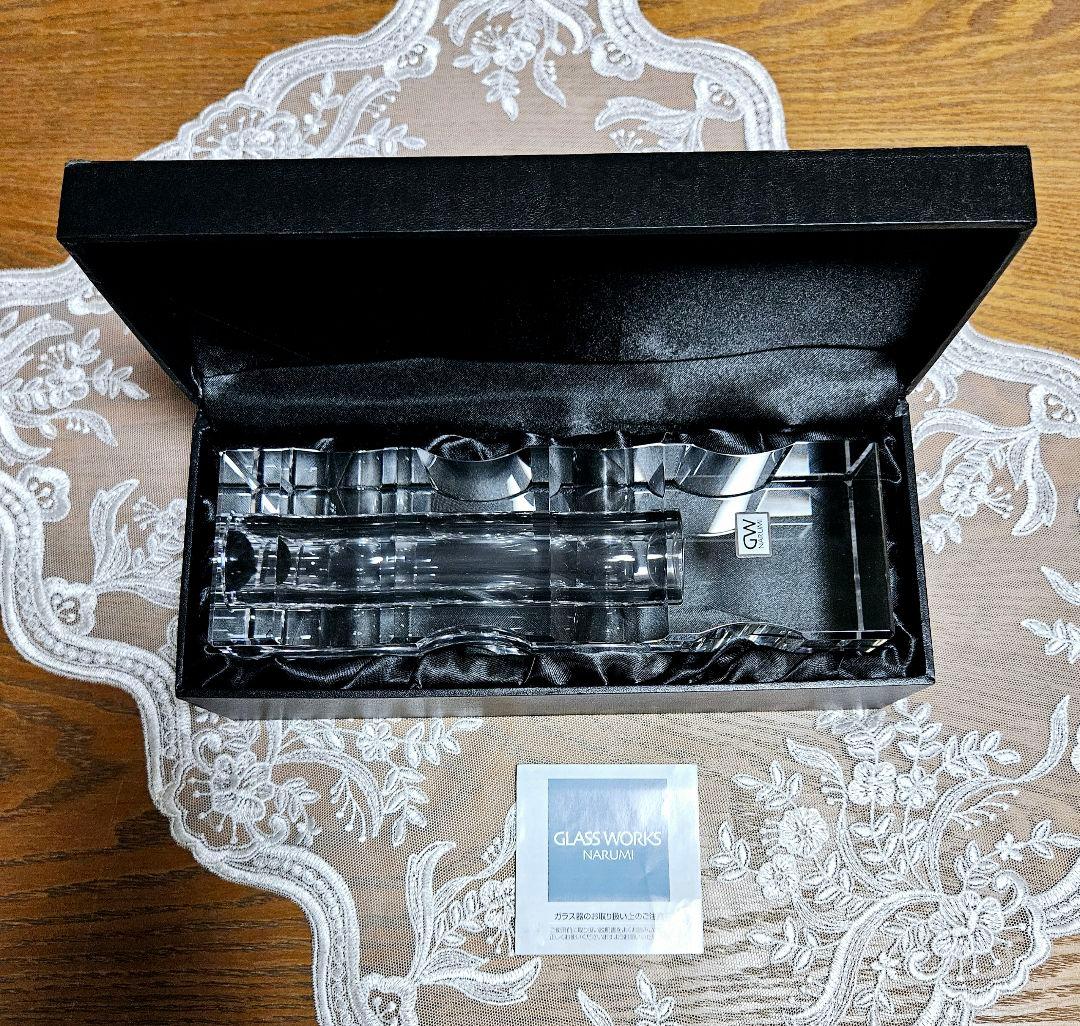 NARUMI ナルミ グラスワークス フラワーベース サーフ 一輪挿し 新品
