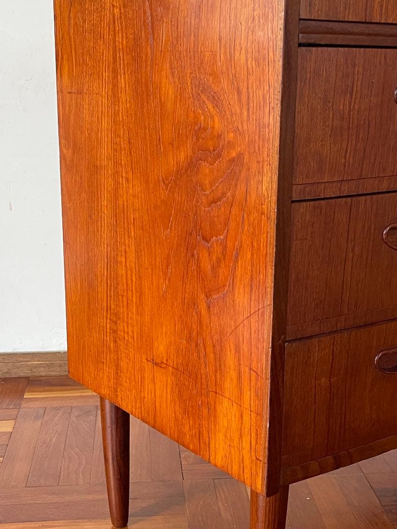 北欧 デンマーク ヴィンテージ チーク 3段 チェスト