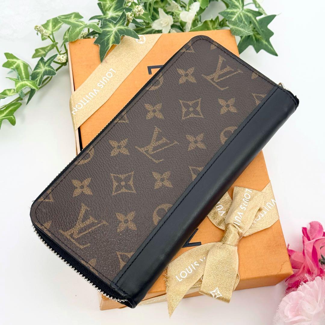 極美品 ルイヴィトン モノグラム マカサー ジッピーウォレット ヴェルティカル