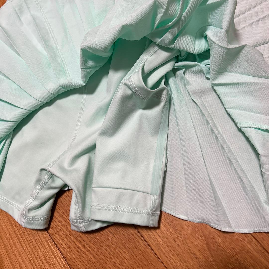 Nike プリーツスカート ミントグリーン　テニススコート