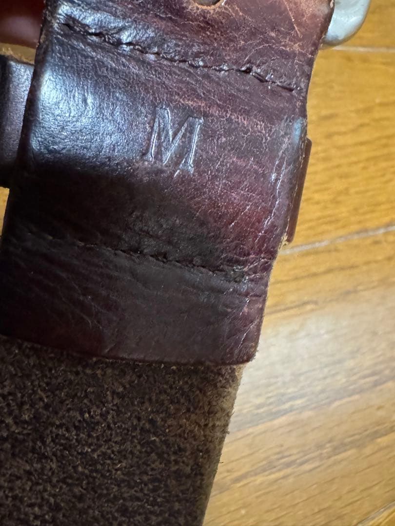 HTC スタッズ ブラウンレザーベルト