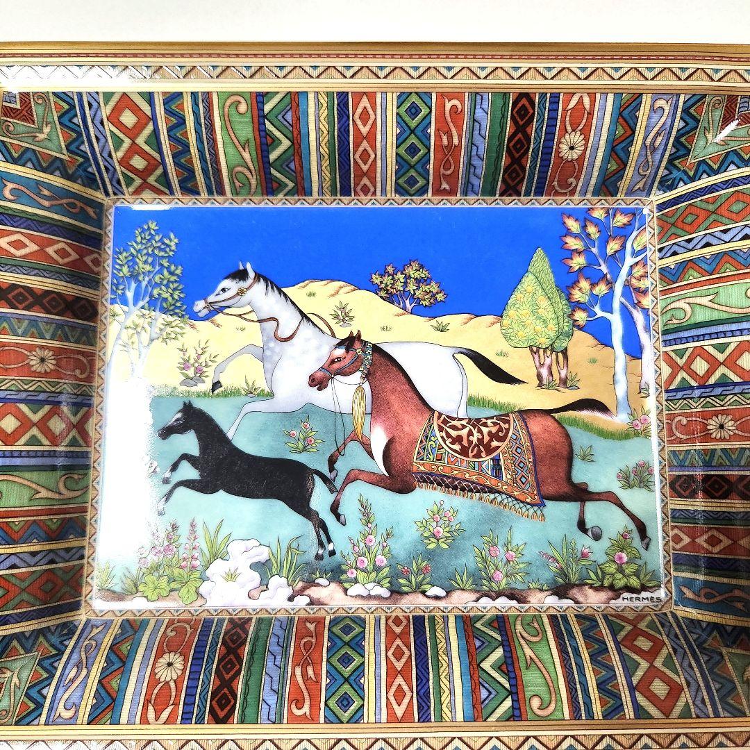 HERMES エルメス シュヴァルドリアン ヴィドゥポッシュ スクエアプレート馬