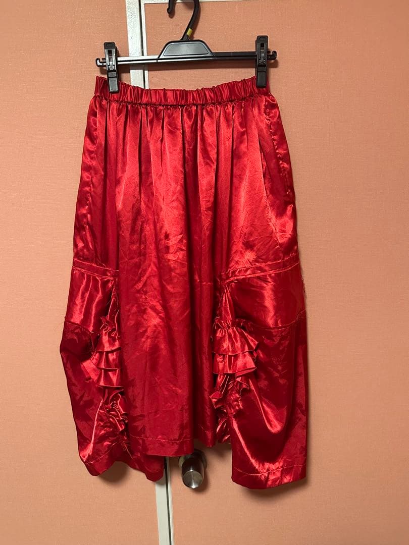 COMME des GARÇONS サテンフレアスカート コムコム