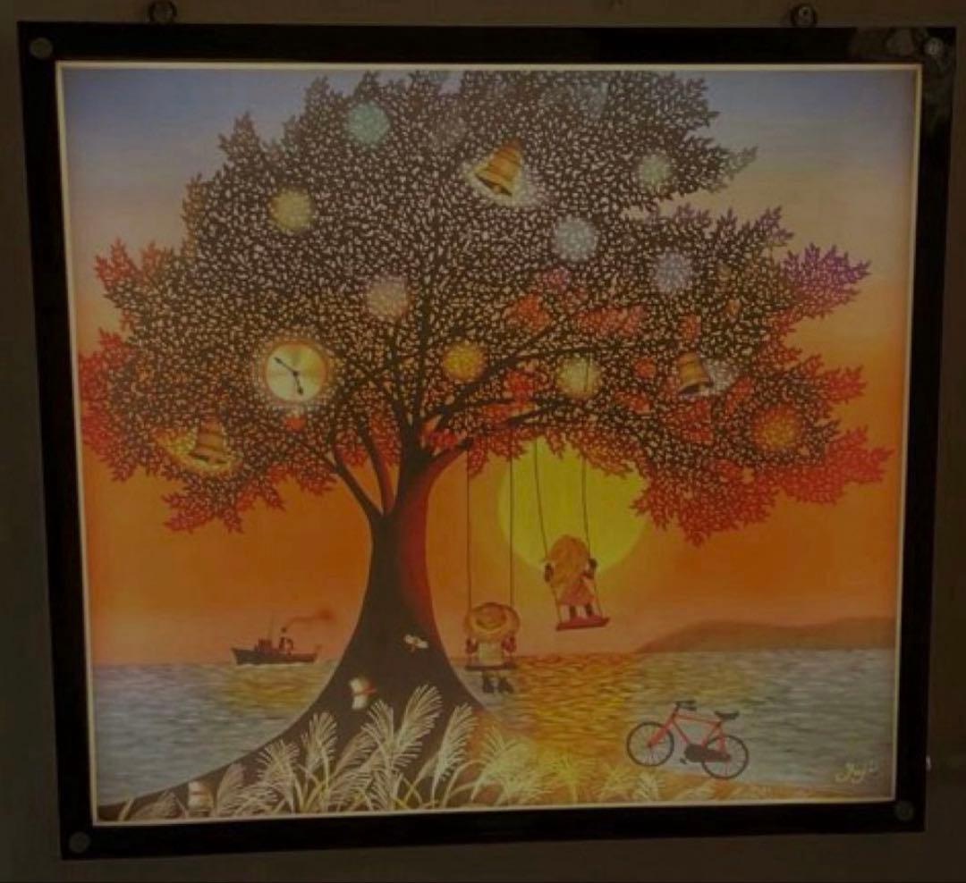 影絵 フィルムカレンダー専用 LEDバックライト額　自動点灯&消灯　DIY品