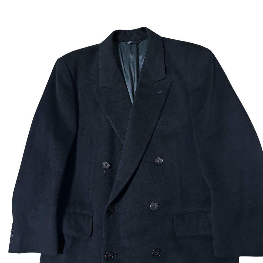 ジャケット・アウター vintage cashmere double chester coat BLK