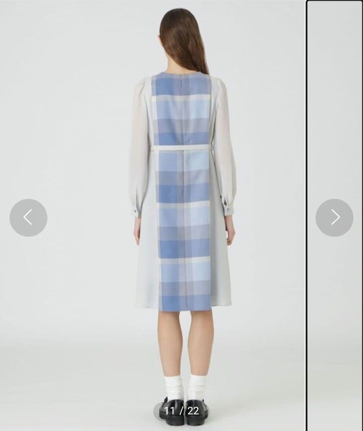 新品未使用　ブルーレーベルクレストブリッジ　チェック柄 ワンピース 38