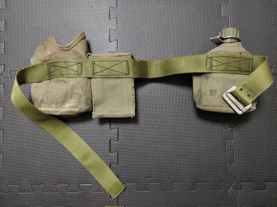 南アフリカ軍 希少 ワンオフ ローカルメイド 水筒 ベルトポーチ