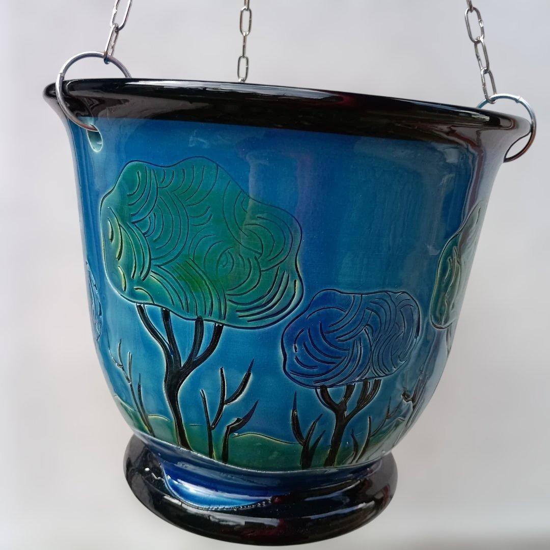 ドマン　イタリア製　吊り下げ式　鉢　植木鉢