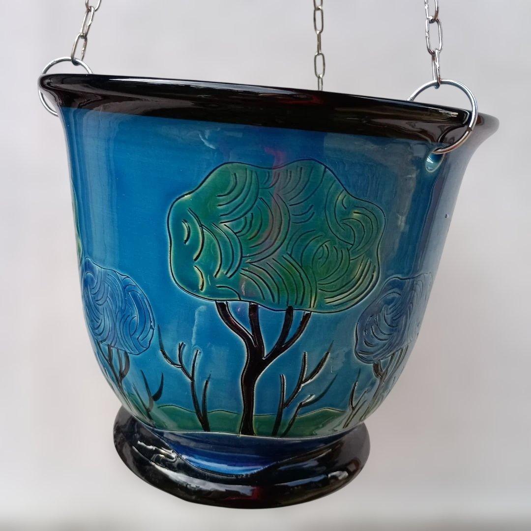 ドマン　イタリア製　吊り下げ式　鉢　植木鉢