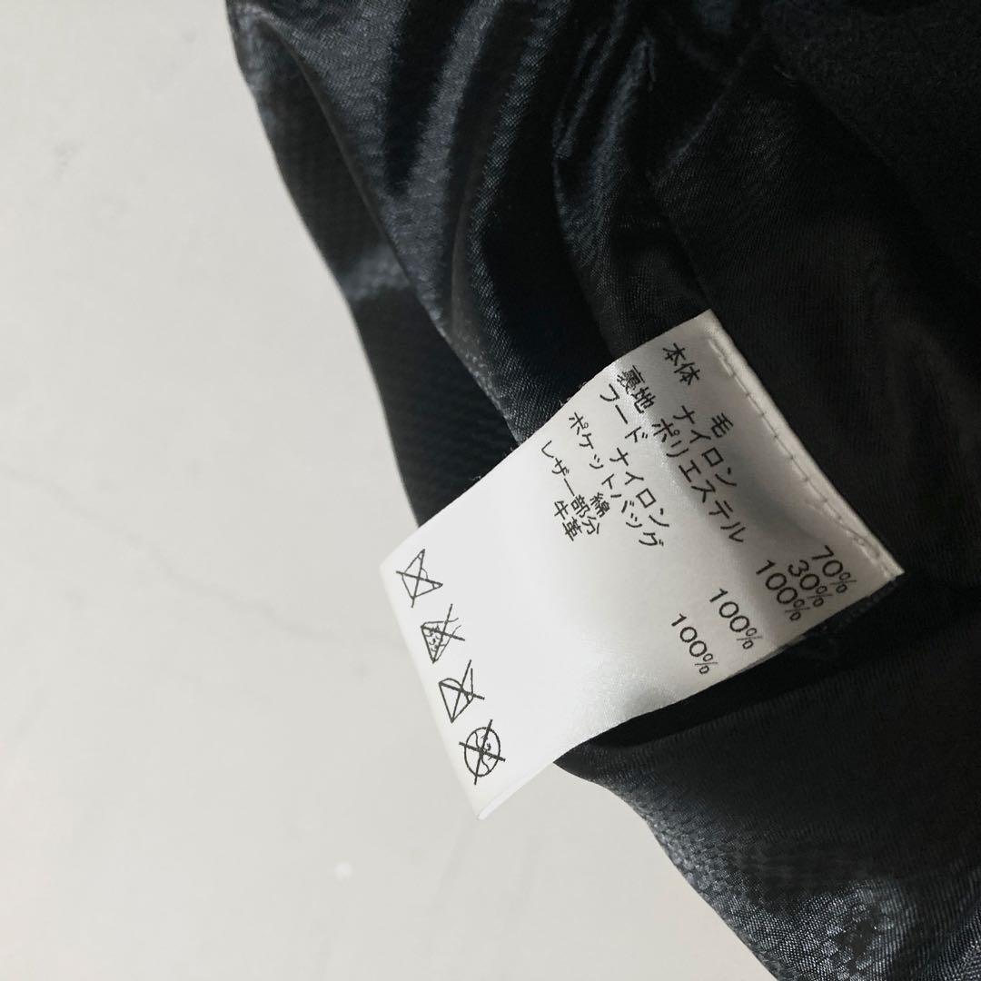 超美品 COACH コーチ ウール コート ジャケット ブルゾン 黒