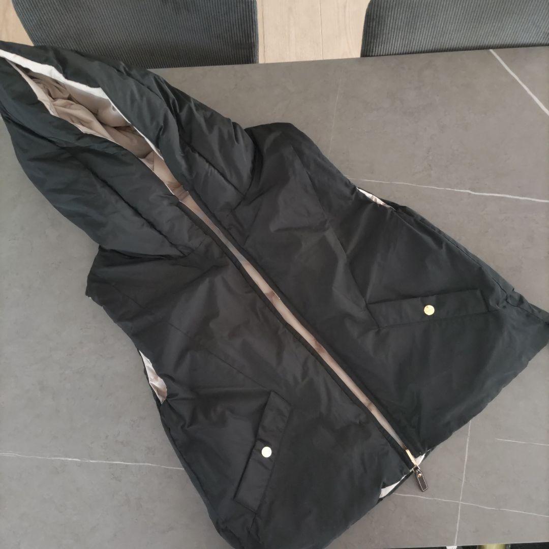 2024MaxMaraダウンベスト/リバーシブル/ロゴ刺繍/テディベア