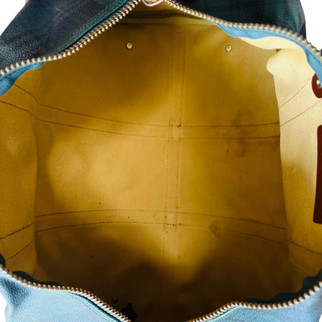 【良品】POLO RALPH LAUREN ボストンバッグ 大容量 チェック 緑