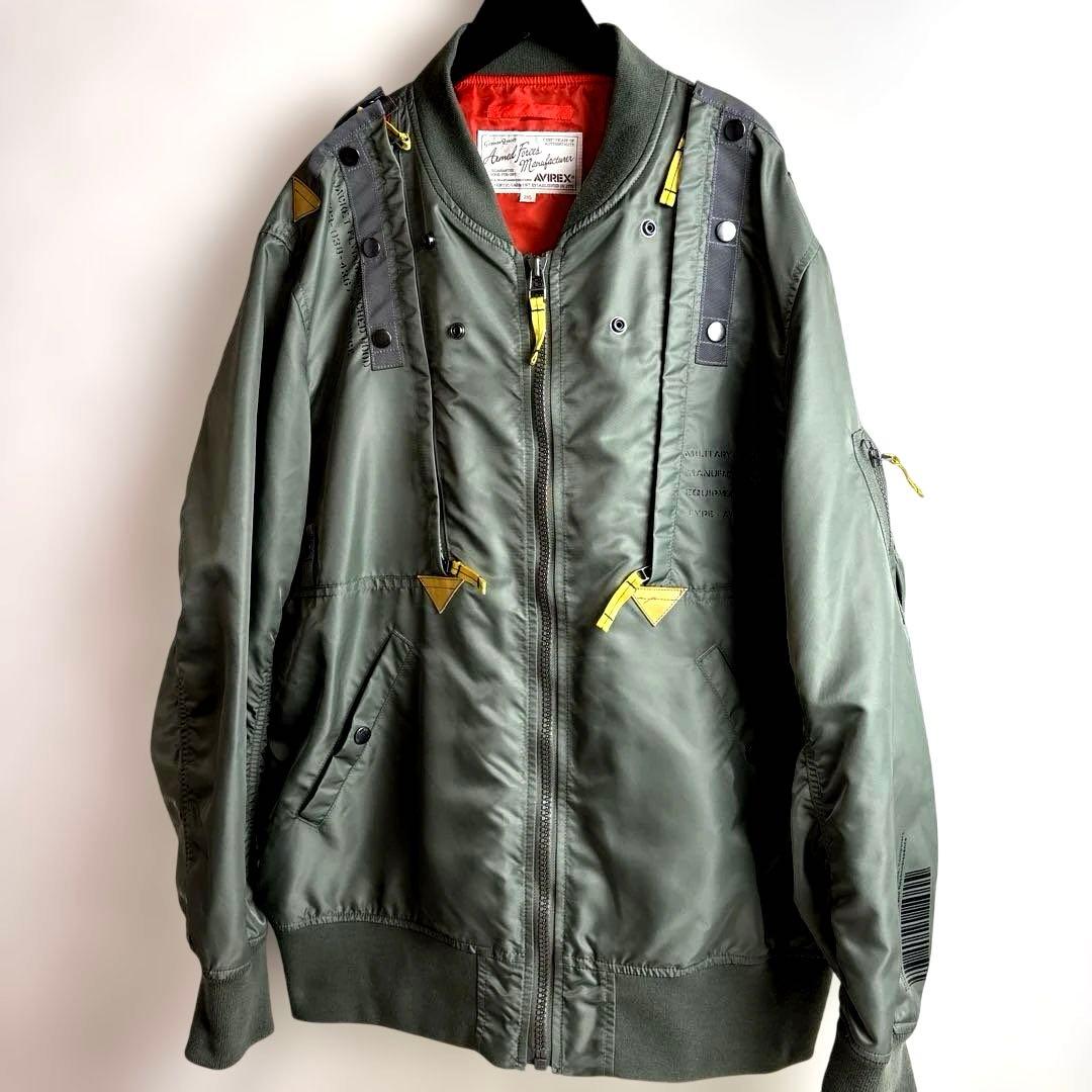 AVIREX LIGHT MA-1 REMODEL TACTICS 2XL 美品