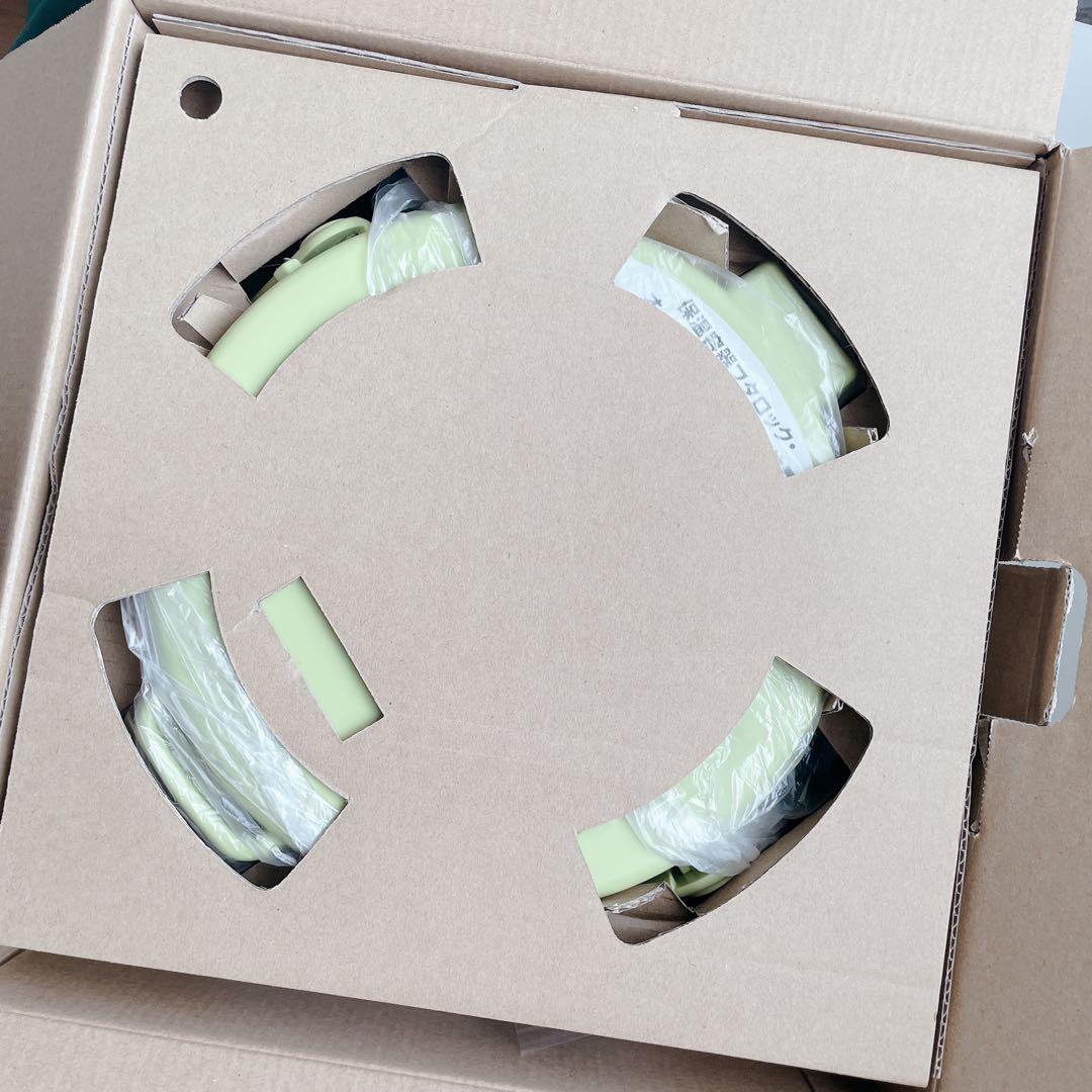 【未使用】真空保温調理器シャトルシェフ オリーブ　持ち運び　キャンプ　鍋　保温