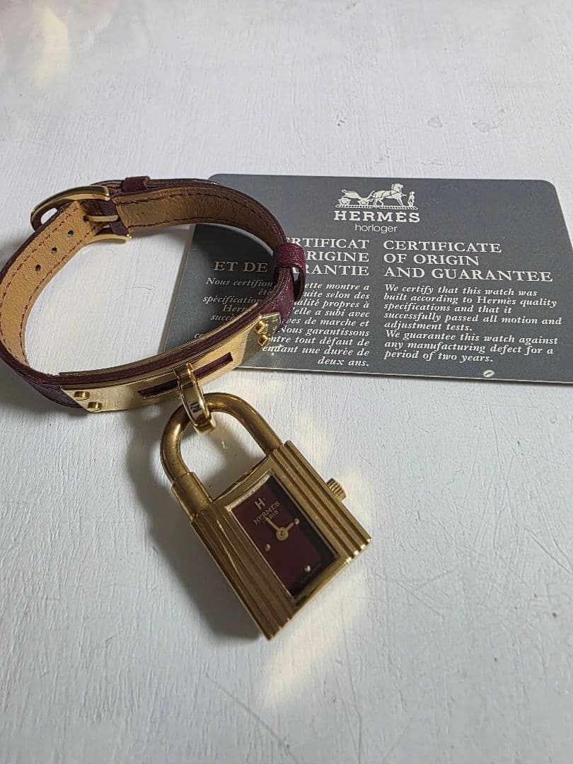 エルメス　HERMES ケリーウォッチ　保証書あり