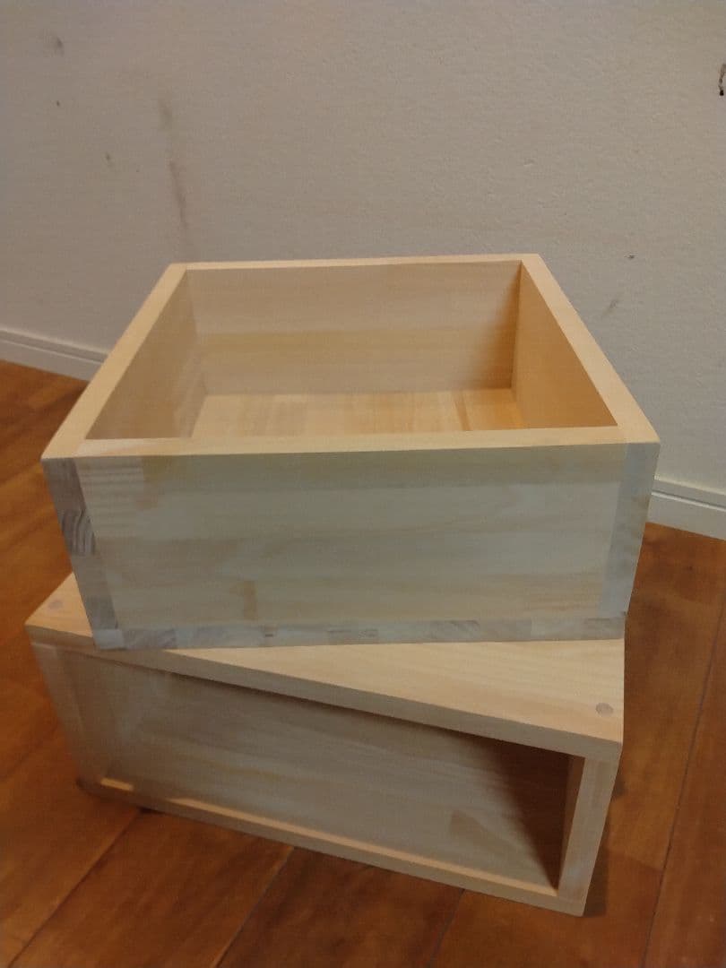 木製　ハンドメイド　オーダー　ロの字　引き出し　棚　シェルフ　ラック