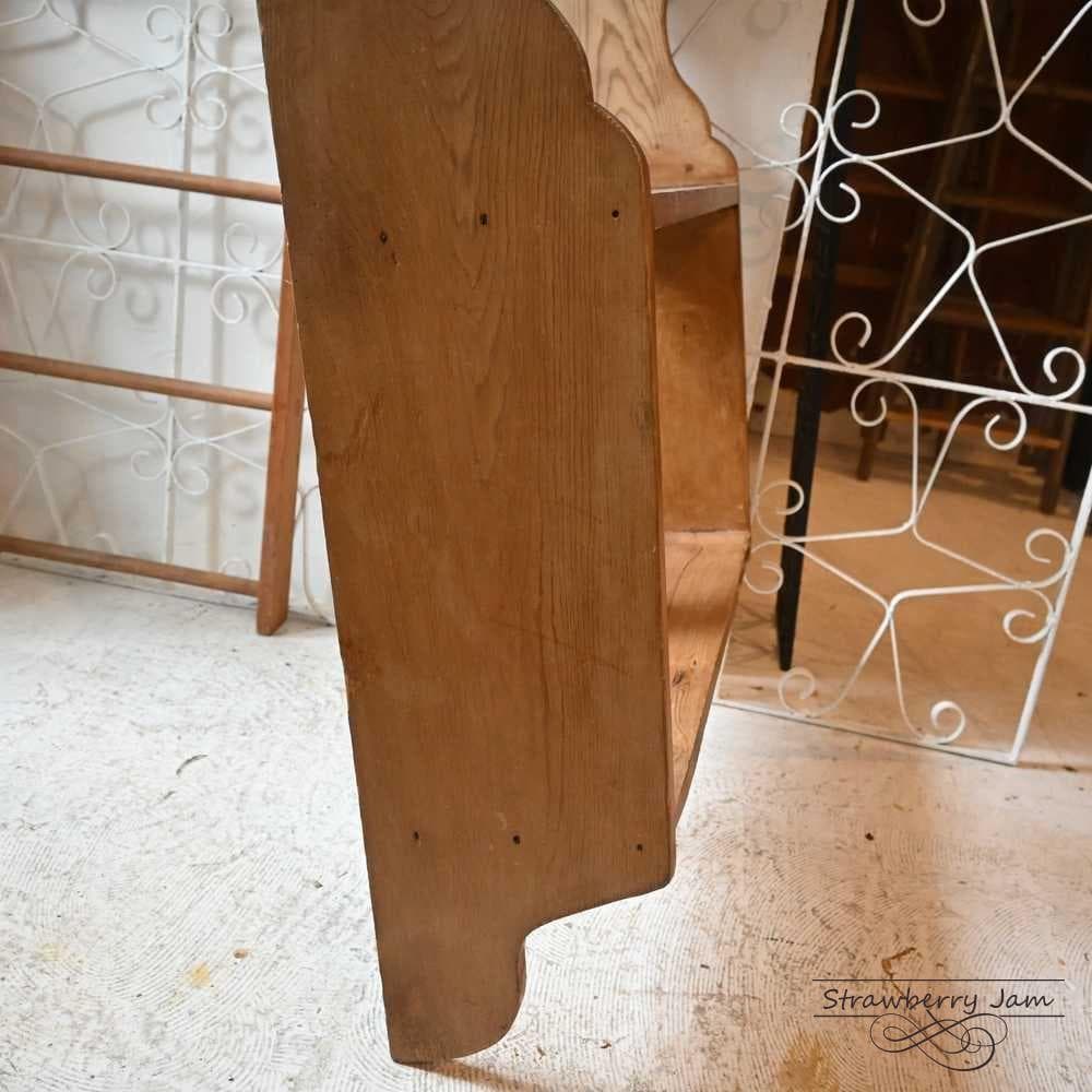 L3705-257 英国アンティーク パイン シェルフ 食器棚 棚 本棚 壁掛け