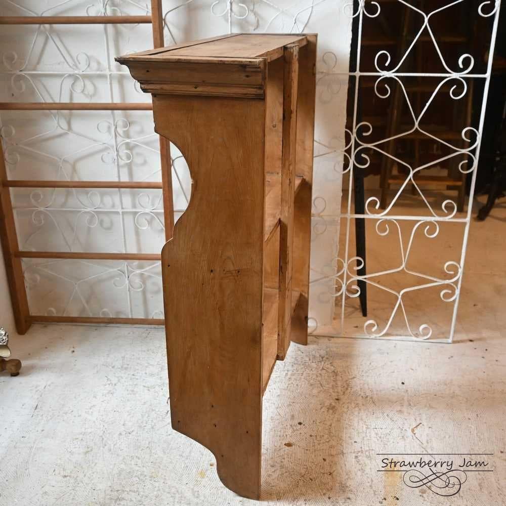 L3705-257 英国アンティーク パイン シェルフ 食器棚 棚 本棚 壁掛け