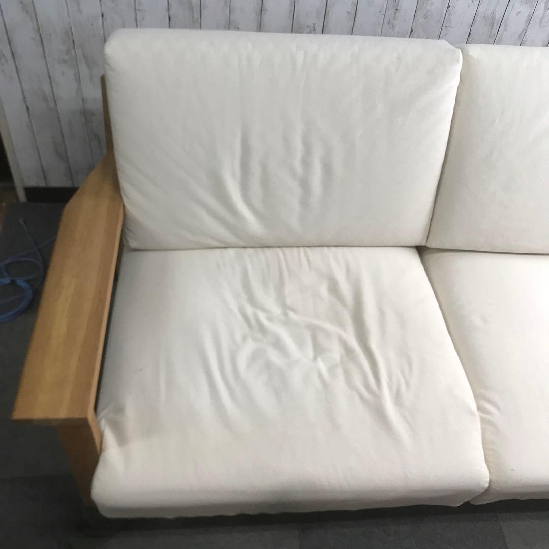 【美品】無印良品　ソファー(2.5シーター) ソファ本体木製フレーム　H