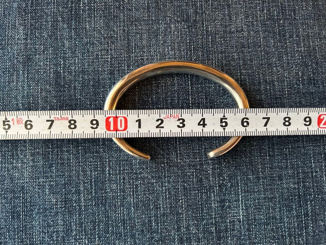 DOUBLE RL スターリングシルバー　バングル　USA製　RRL 希少品　M