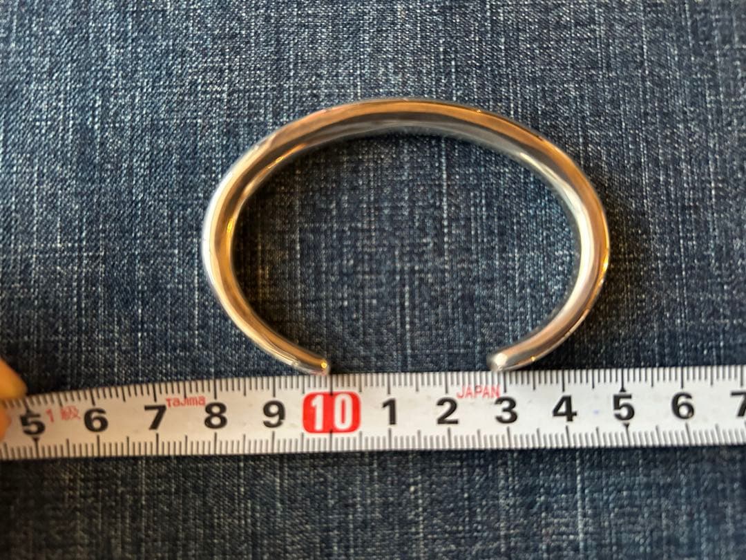 DOUBLE RL スターリングシルバー　バングル　USA製　RRL 希少品　M