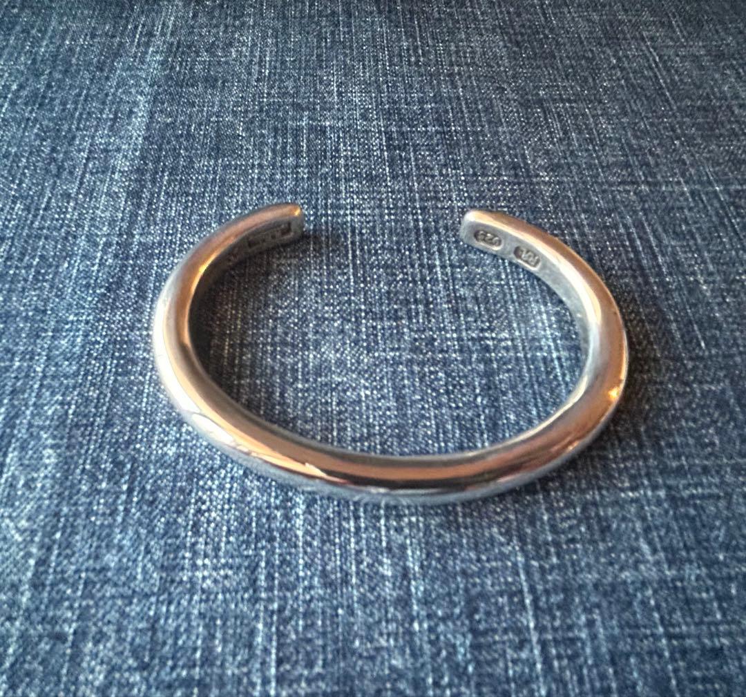 DOUBLE RL スターリングシルバー　バングル　USA製　RRL 希少品　M