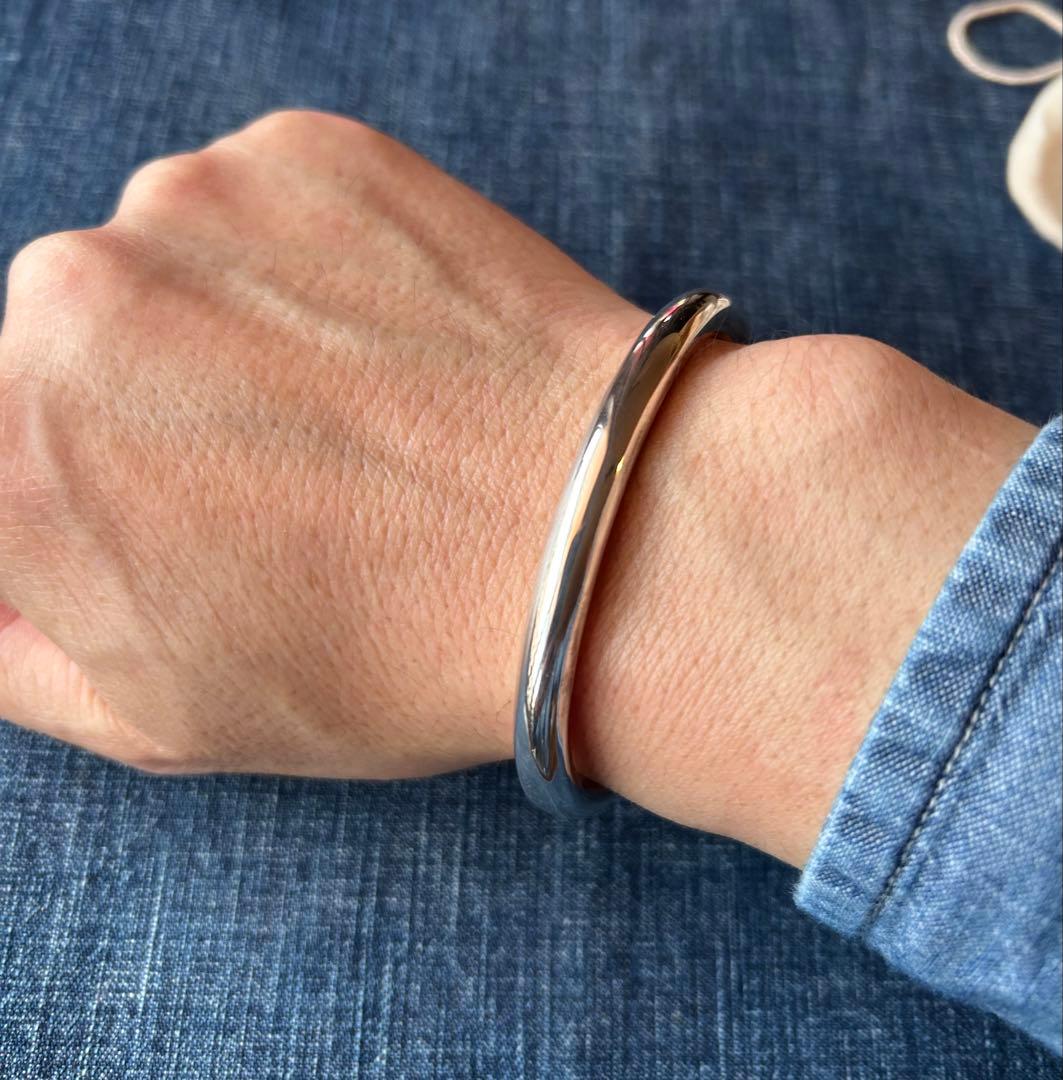 DOUBLE RL スターリングシルバー　バングル　USA製　RRL 希少品　M