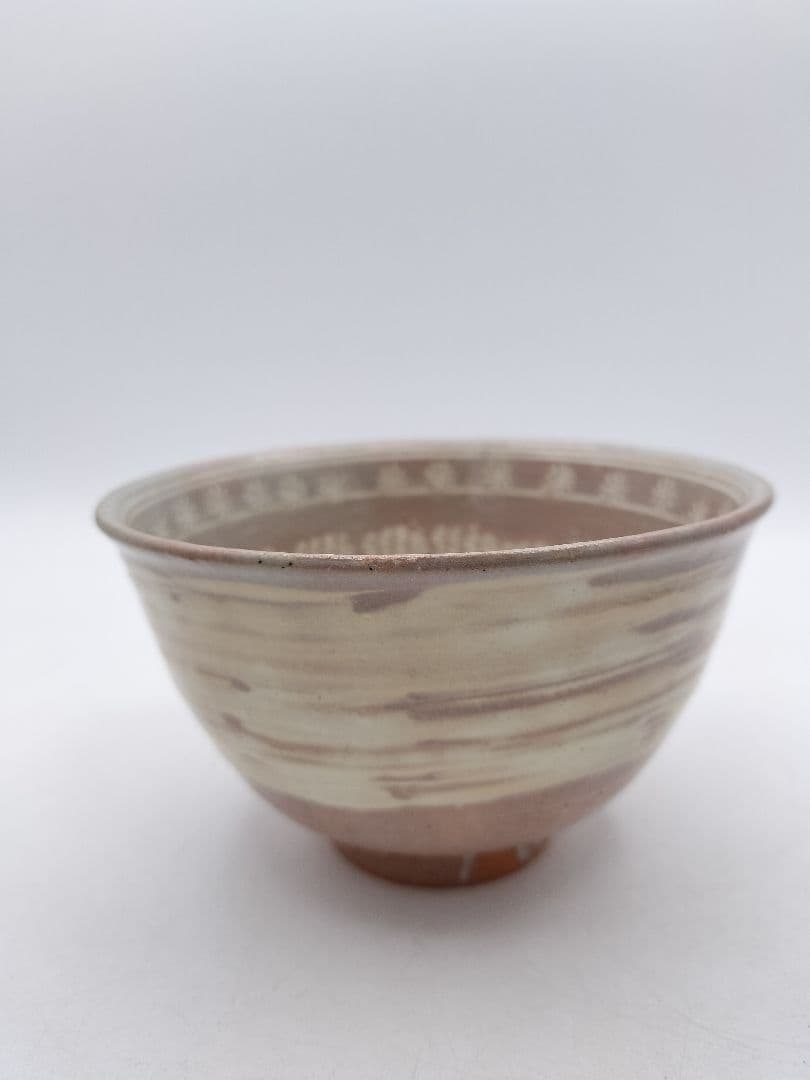 c859 数茶碗 暦手三島 外刷毛目　加藤春永 10客 木箱 茶道具 古物