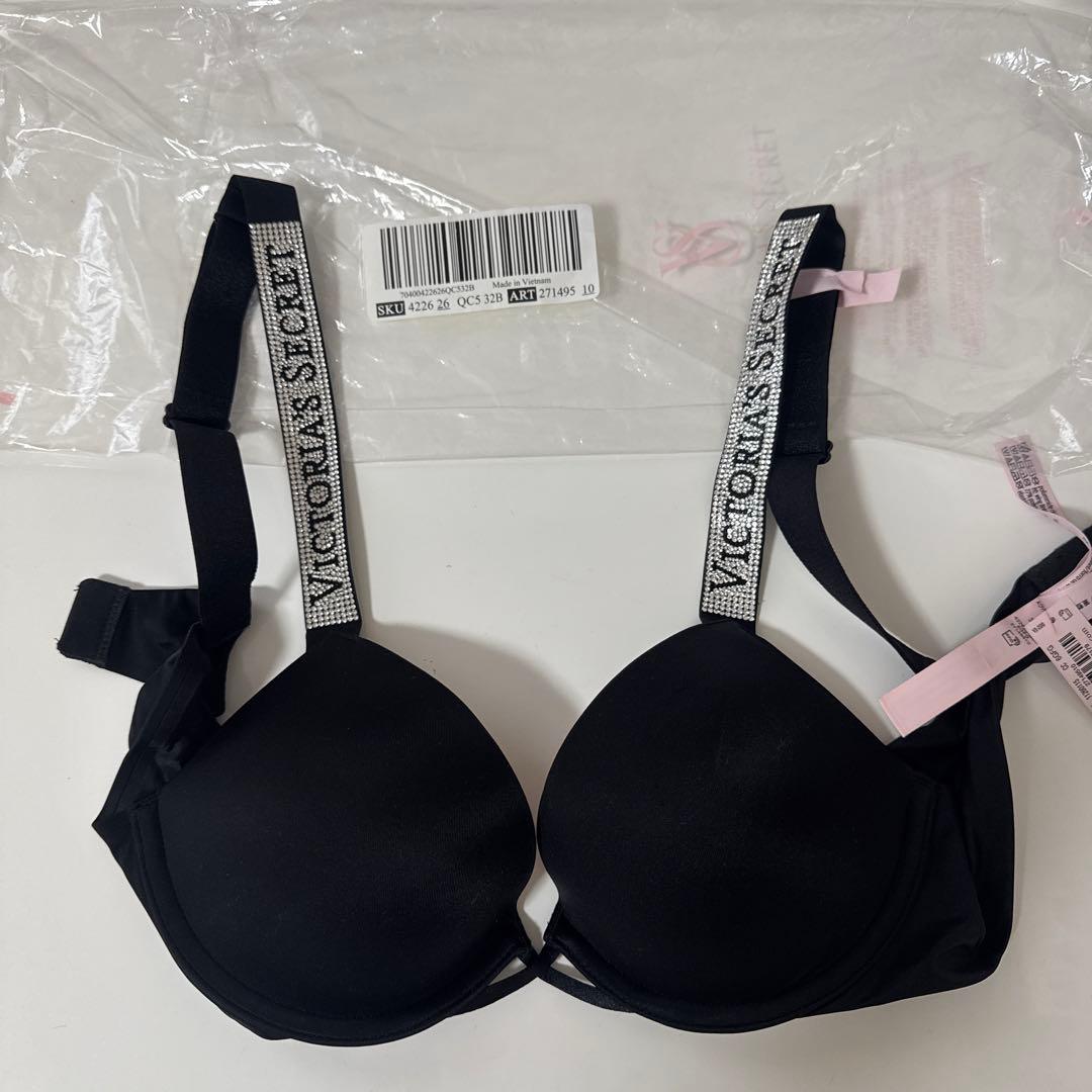 Victoria's Secret ラインストーン ブラジャー　黒