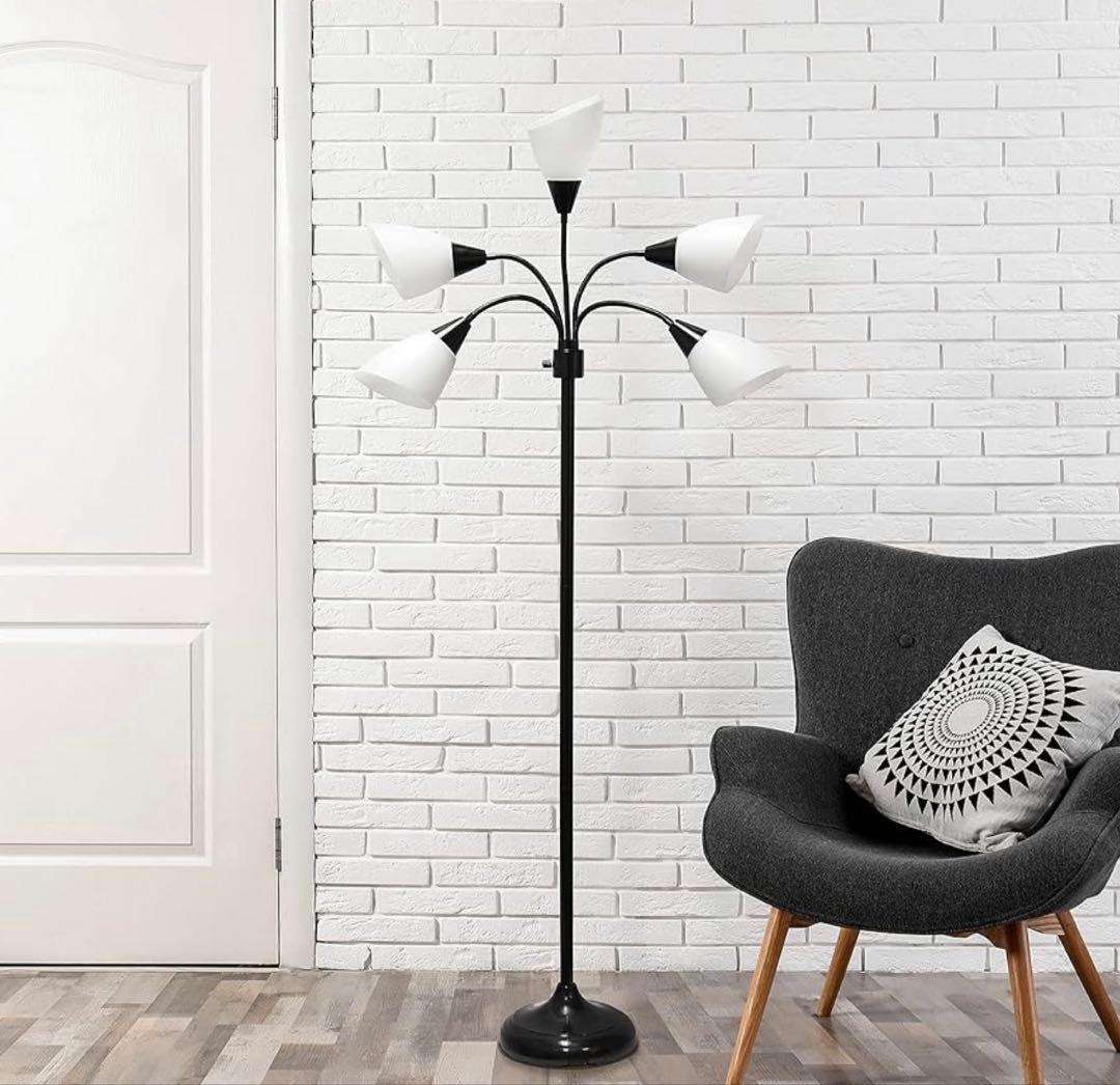 新品メデューサ フロアランプ アクリルシェードつき(黒)電球別売り