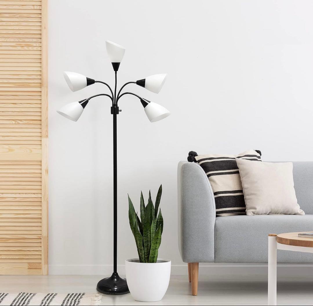 新品メデューサ フロアランプ アクリルシェードつき(黒)電球別売り