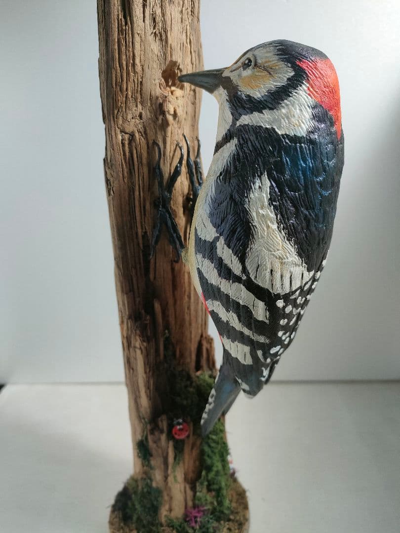 アカゲラ　バードカービング
